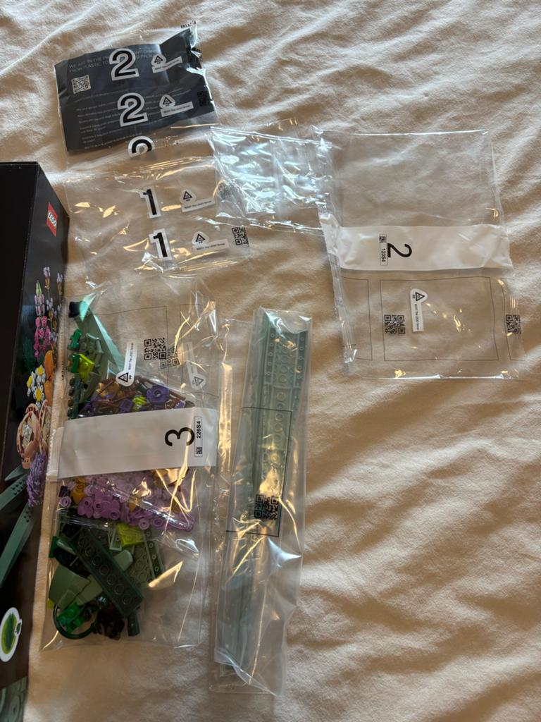 LEGO Bloemen Boeket set 18+ - Compleet met genummerde zakjes, Ophalen, Zo goed als nieuw