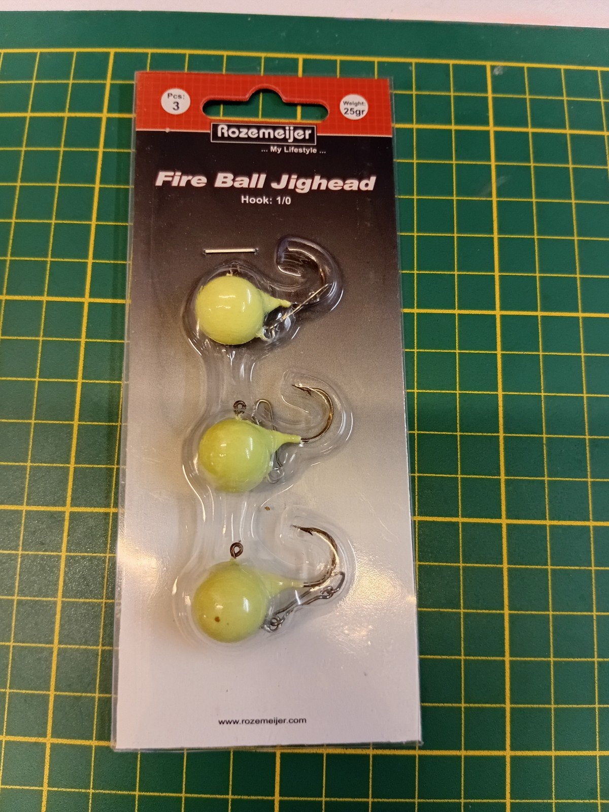 Rozemeijer Fire Ball Jighead - 3 stuks, 25gr, Haak 1/0, Ophalen of Verzenden, Nieuw