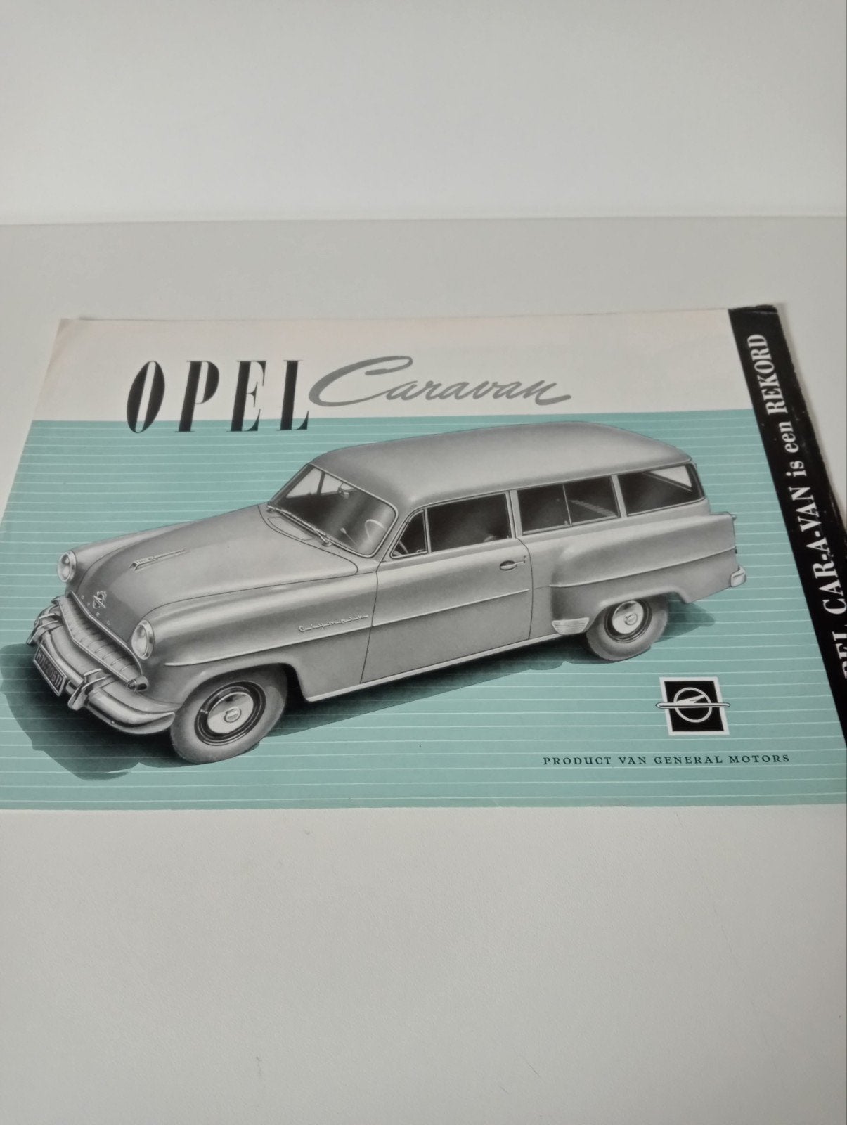 Originele Opel Caravan Rekord brochure uit 1954 is nieuw., Ophalen of Verzenden, Nieuw, Opel