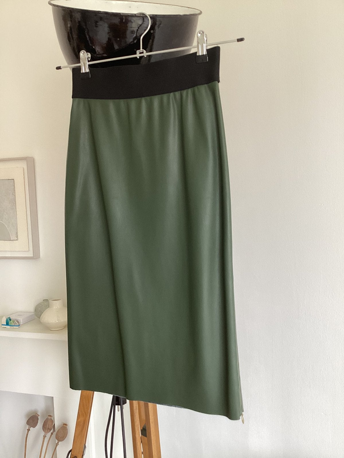 Pencil rok met rits van Vanilia, mt 34, Nieuw met prijskaart, Verzenden, Nieuw, Maat 34 (XS) of kleiner, Groen