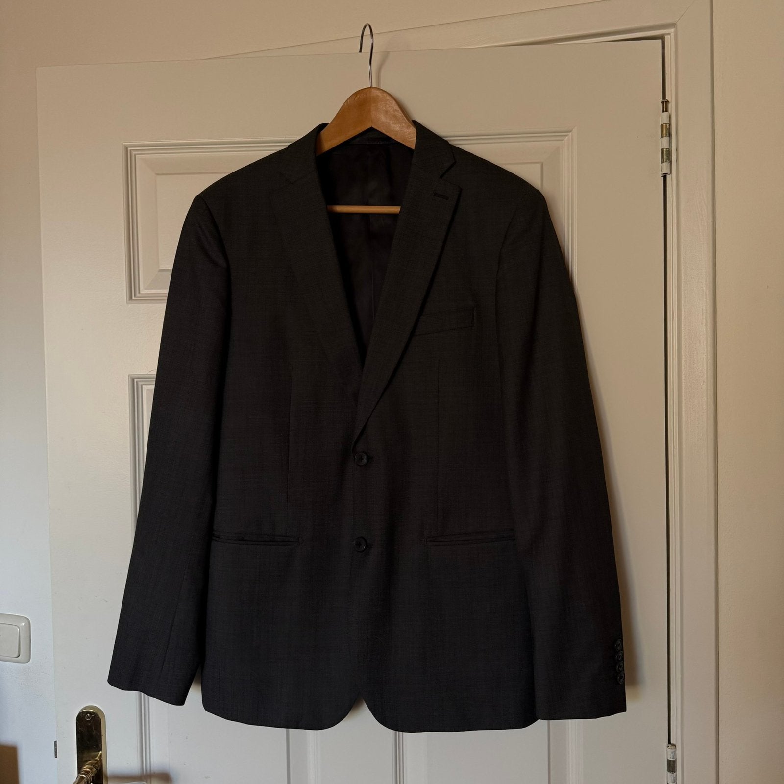 WE grijs/zwarte blazer maat 48, Maat 48/50 (M), Ophalen of Verzenden, Zo goed als nieuw, Grijs