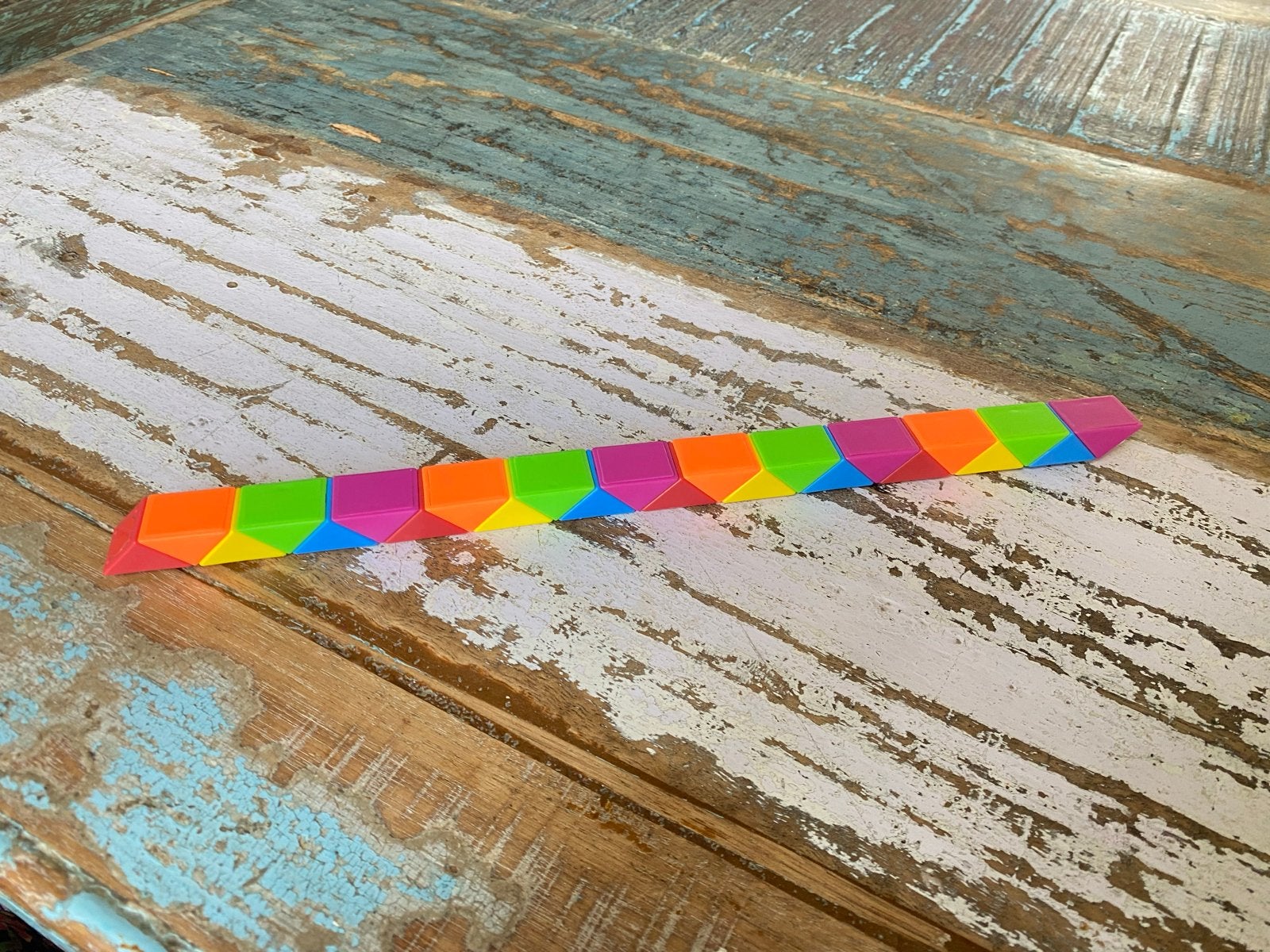Kleurrijke Fidget Snake, Ophalen of Verzenden, Zo goed als nieuw, Jongen of Meisje