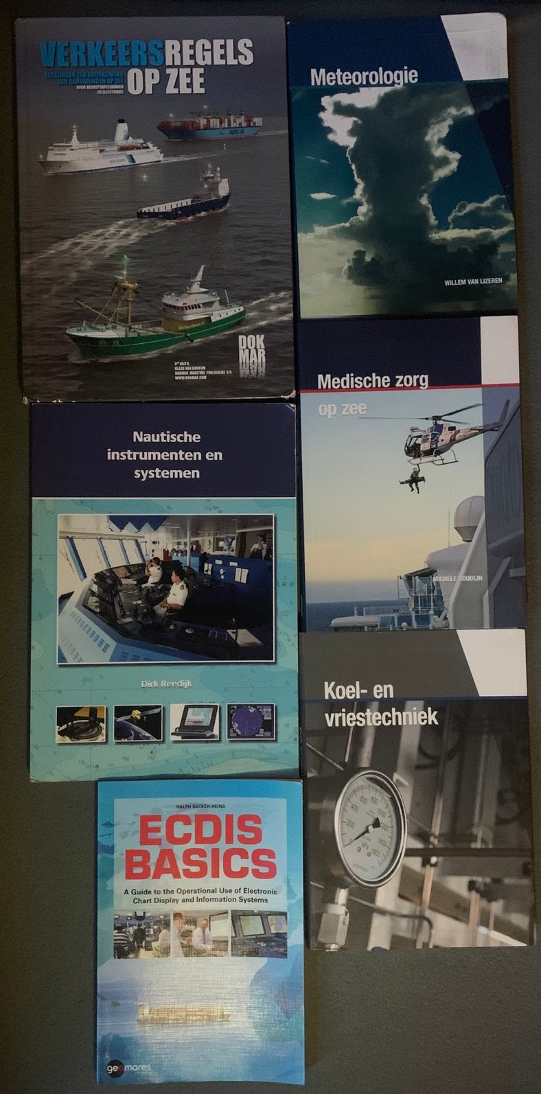 Maritiem Officier boeken: ECDIS-verkeersregels-meteorologie, Ophalen, Beta, Zo goed als nieuw, Niet van toepassing