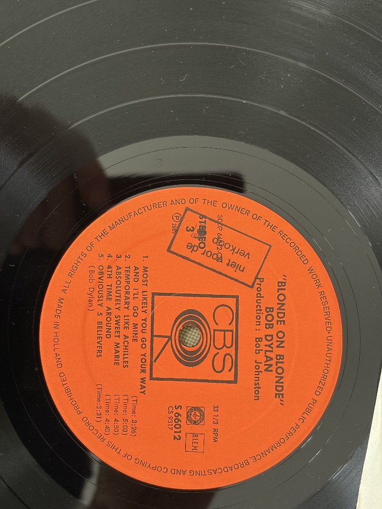 Bob Dylan- The Freewheelin' Bob Dylan / Blonde on Blond, Ophalen, LP, Zo goed als nieuw, 12 inch