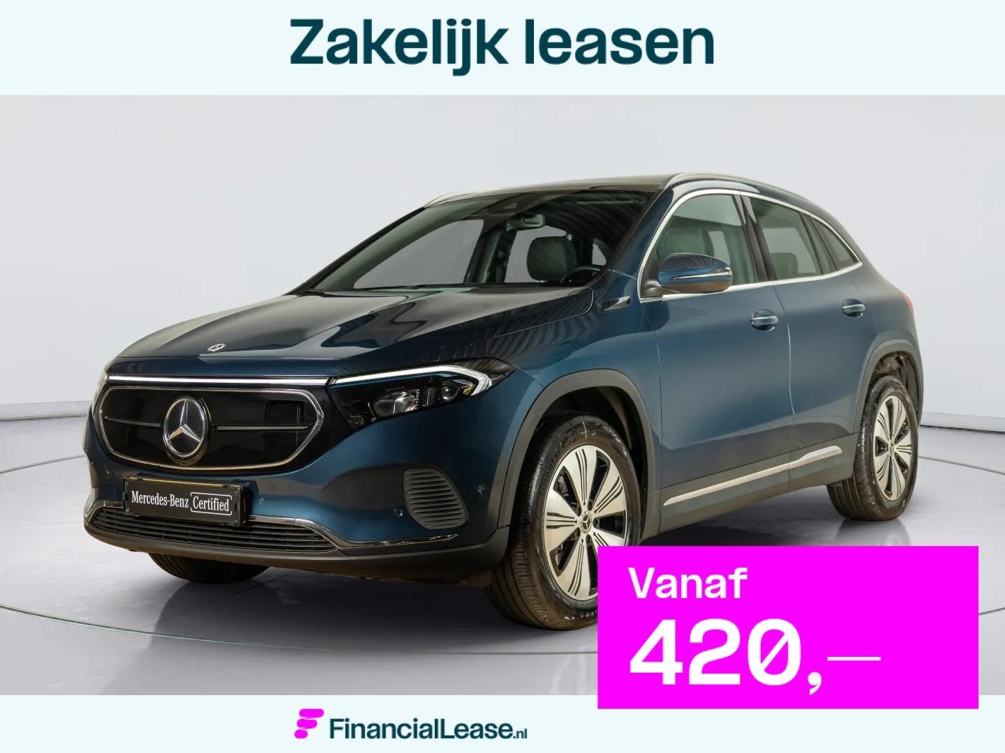Mercedes-Benz EQA 250 Business Solution Luxury 67 kWh | Pano, Gebruikt, 190 pk, Blauw, 424 km
