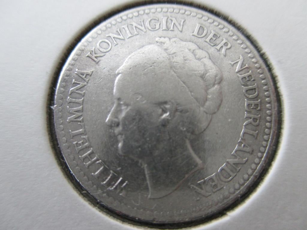 Halve gulden 1929, ½ gulden, Zilver, Ophalen of Verzenden, Koningin Wilhelmina