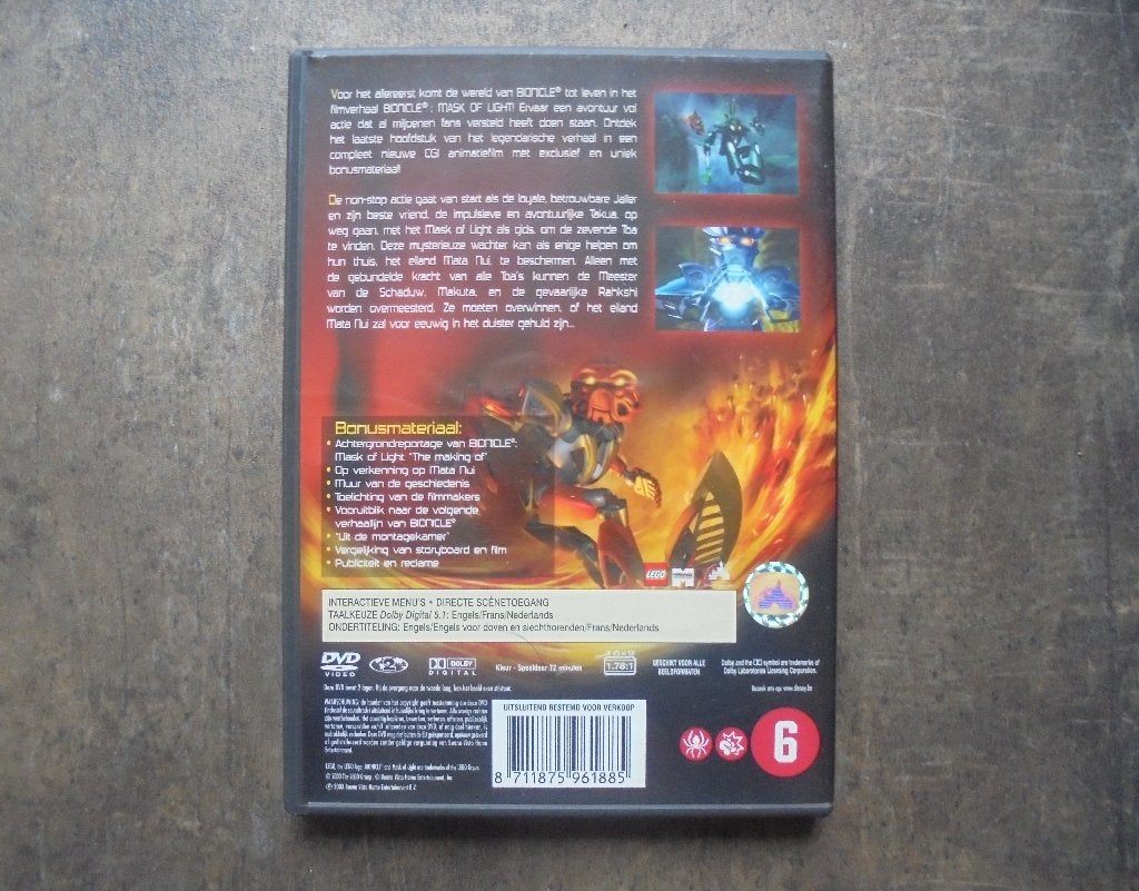 Lego DVD Bionicle Mask Of Light The Movie (zie foto's), Gebruikt, Tekenfilm, Overige soorten, Ophalen of Verzenden