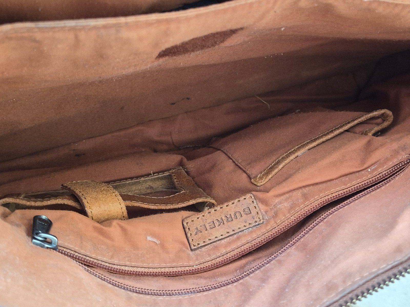 Burkely Leren Handtas/Schoudertas - Cognac, Ophalen of Verzenden, Zo goed als nieuw, Bruin, Overige typen