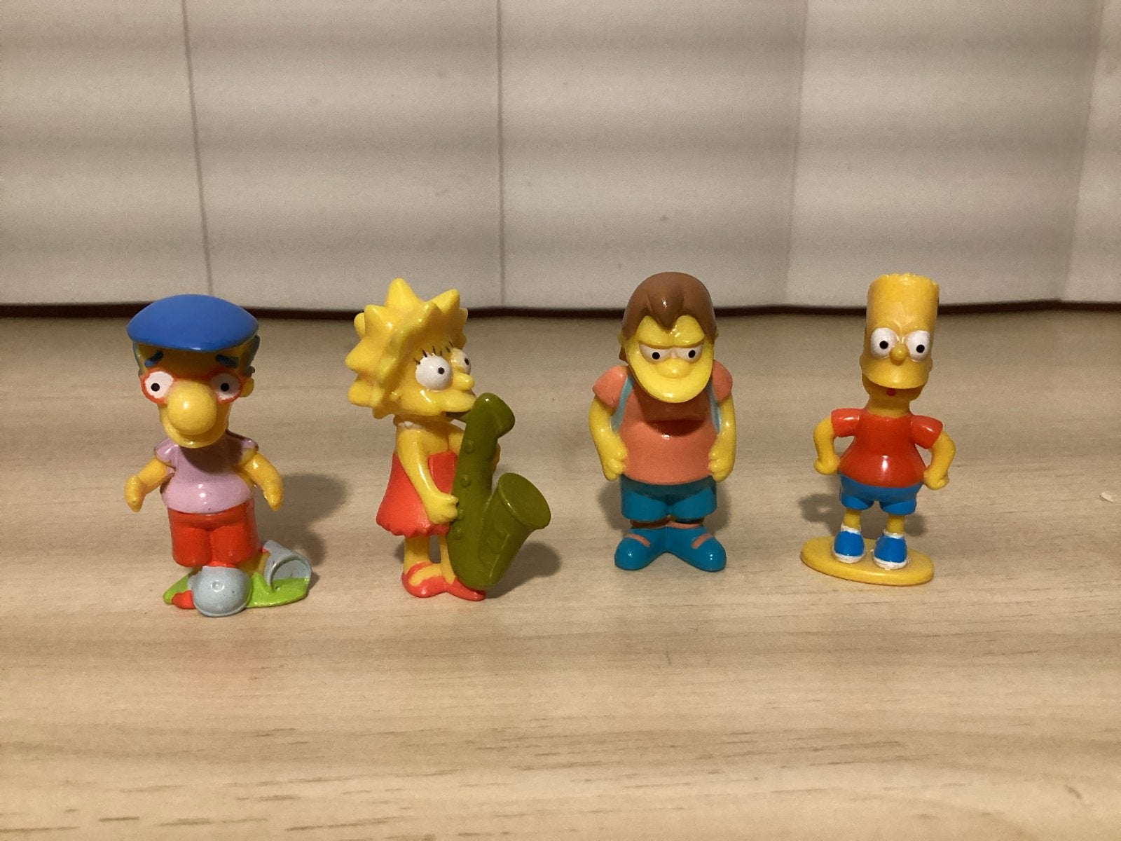 The Simpsons figure set - Bart, Lisa, Milhouse, Nelson, Ophalen of Verzenden, Zo goed als nieuw