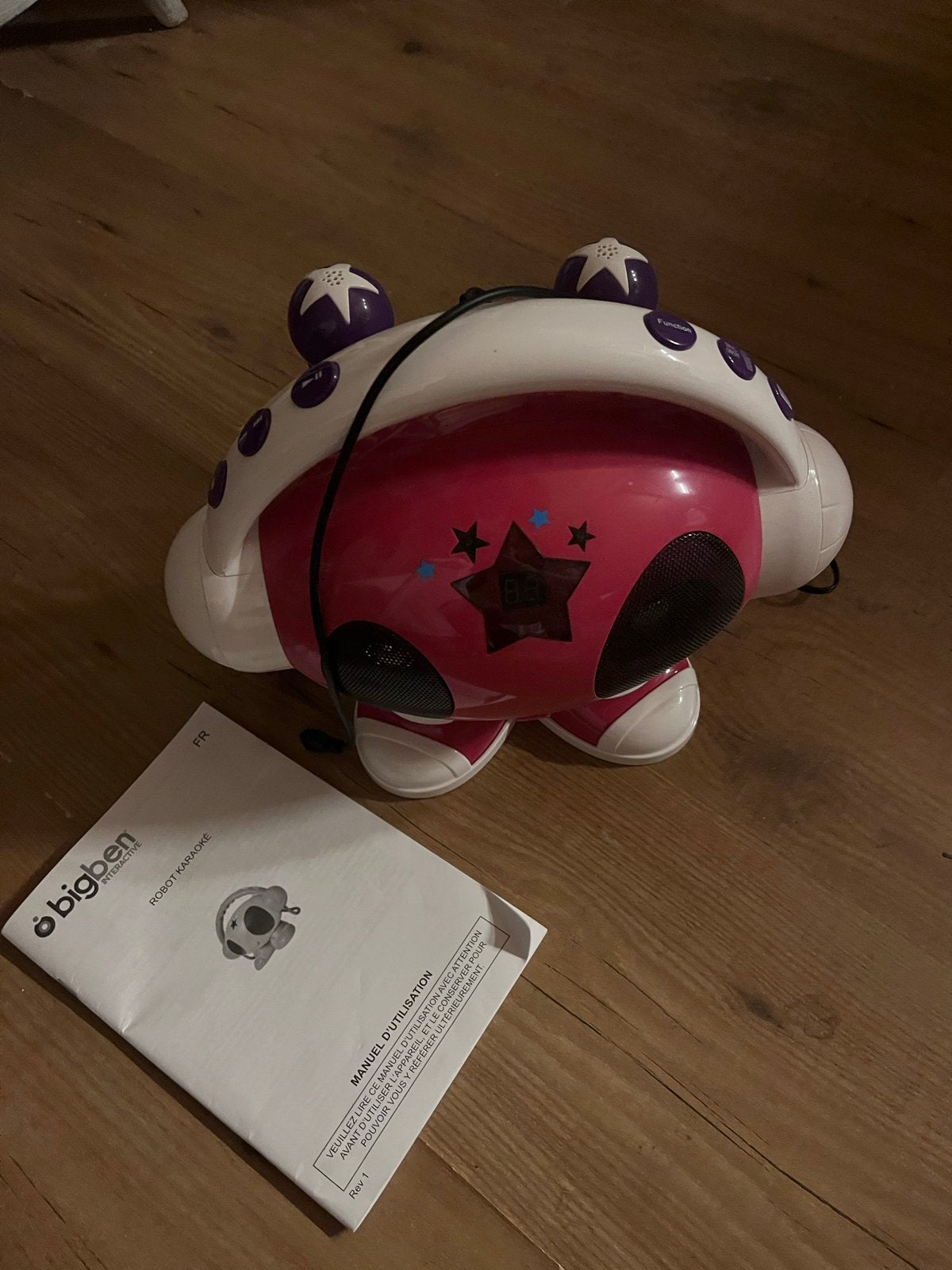 Bigben Interactieve Robot Karaoke Set - Roze/Wit, Ophalen, Zo goed als nieuw, Complete set
