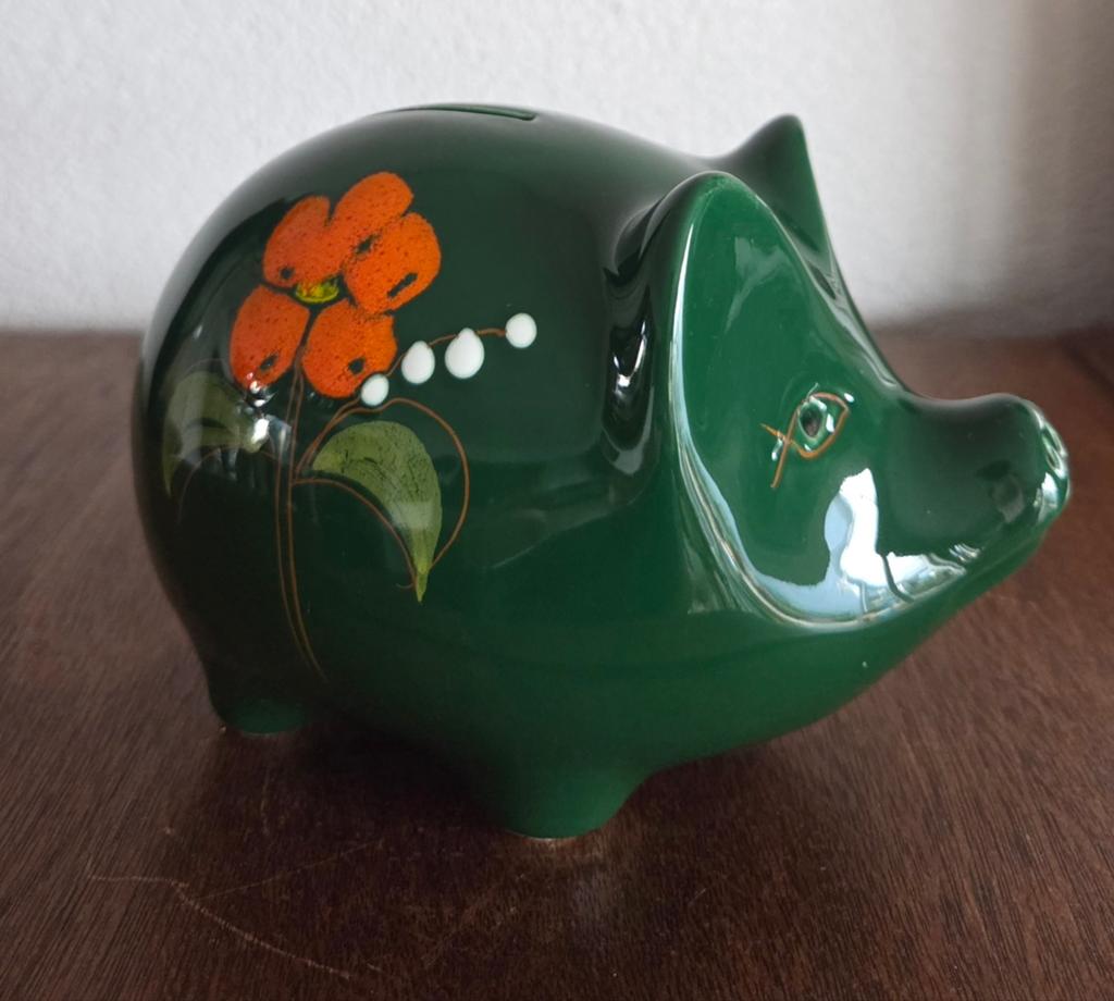 Vintage Italiaanse Sica/Sicart spaarpot spaarvarken, Ophalen of Verzenden, Zo goed als nieuw, Steen, Aardewerk of Keramiek, Dier