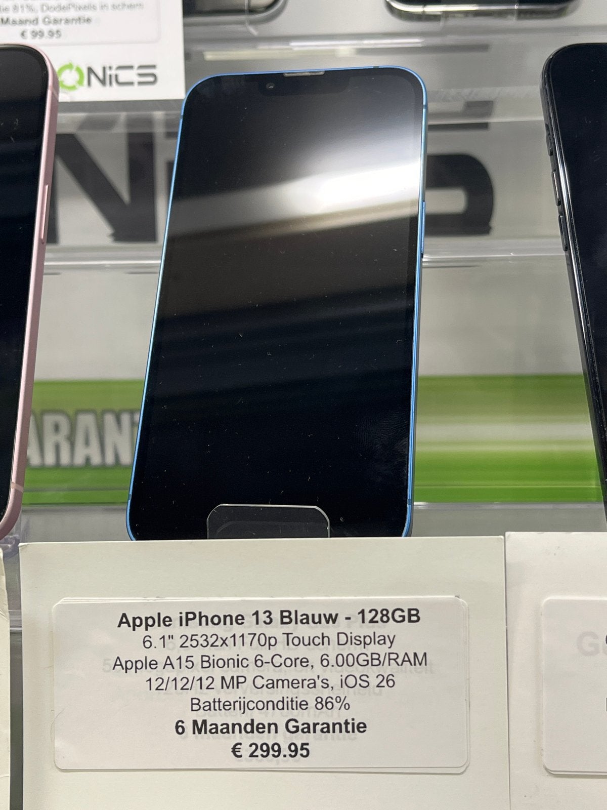Apple iPhone 13 Blauw - 128GB - 86% Batterijconditie, Telecommunicatie, Mobiele telefoons | Apple iPhone, Ophalen, Blauw, IPhone 13