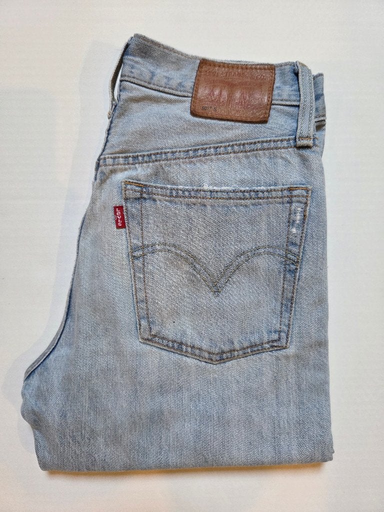 Lichtblauwe Levi's 501 S W25 L32, Blauw, Ophalen of Verzenden, Zo goed als nieuw, W27 (confectie 34) of kleiner