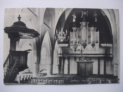 Q31 Dalfsen - Interieur Ned. Herv. Kerk - 1987, Verzenden, 1980 tot heden, Ongelopen, Overijssel