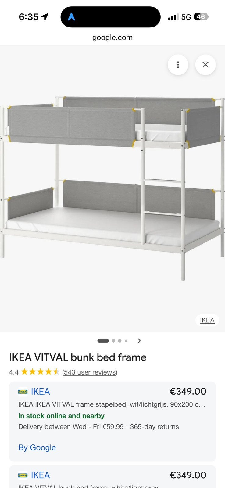 Ikea kinderbed. Gebruikt., Ophalen, Eenpersoons, Minder dan 160 cm, Zo goed als nieuw