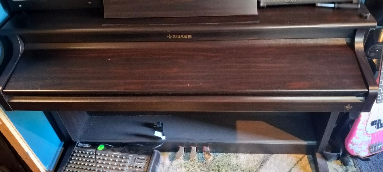 General music digital piano, Ophalen, Gebruikt, Bruin, Digitaal