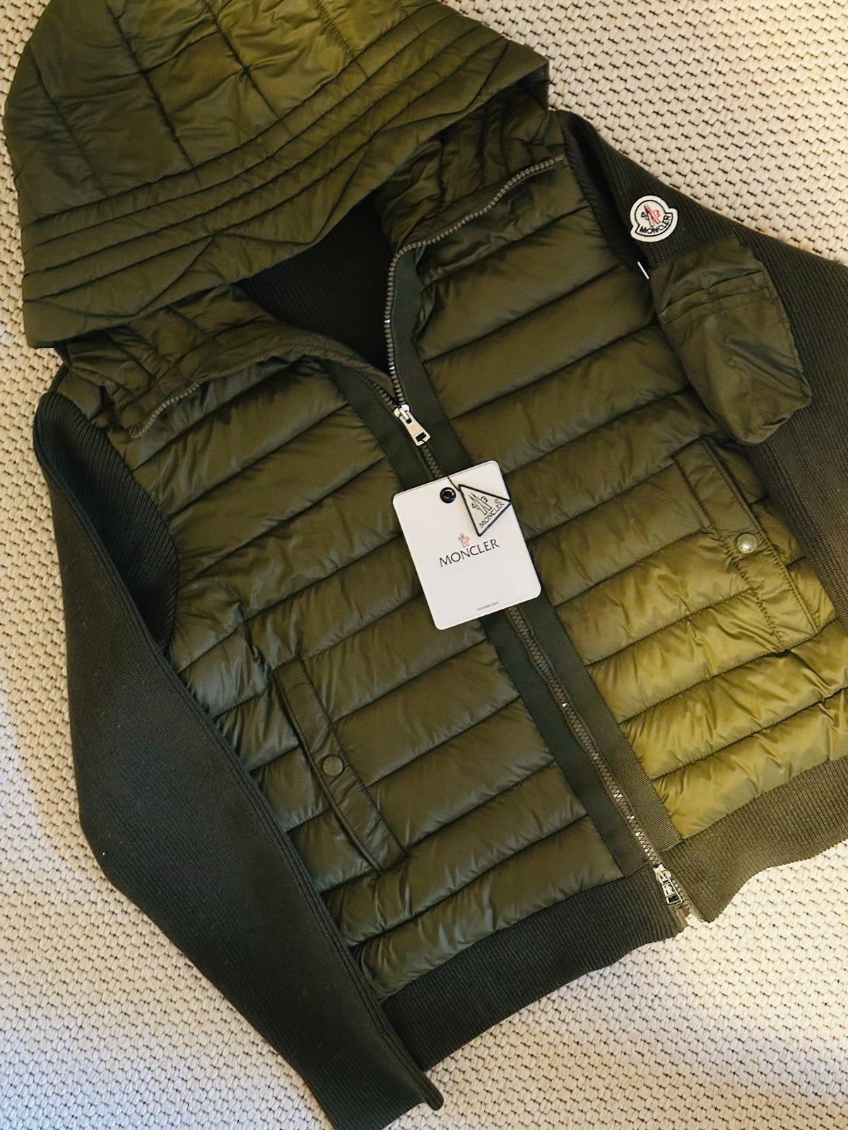 Moncler Cardigan Groen - nieuw, Verzenden, Nieuw, Maat 46 (S) of kleiner, Groen