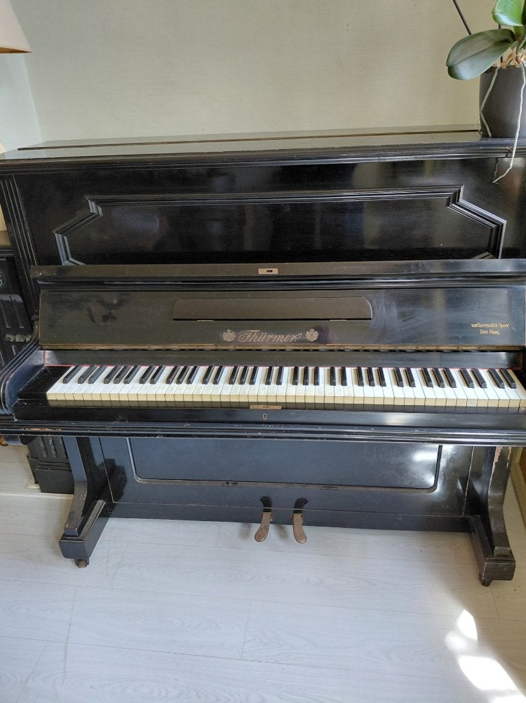 piano, Muziek en Instrumenten, Piano's, Ophalen, Gebruikt, Zwart, Piano