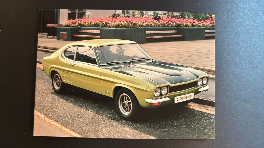 FORD CAPRI  RS 2600 Ansichtkaart in prima staat, Verzenden, Zo goed als nieuw, Auto's