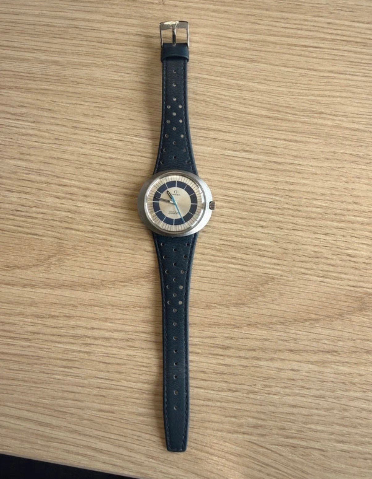 OMEGA GENEVE DYNAMIC HANDOPWINDER ZGAN IZGS, Ophalen of Verzenden, Staal, Omega, 1960 of later