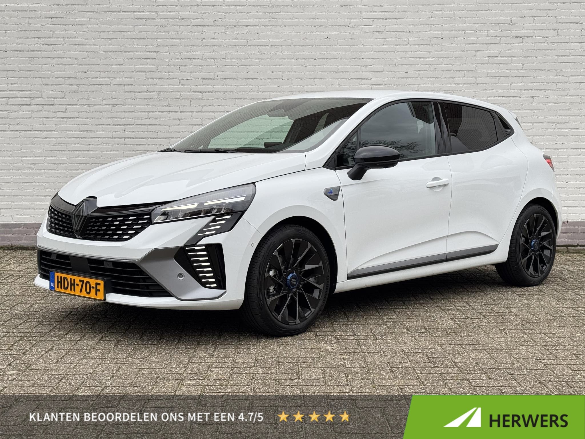 Renault Clio 1.6 E-Tech Full Hybrid 145 esprit Alpine / Pack, Dealer onderhouden, Euro 6, Leder en Stof, Wit