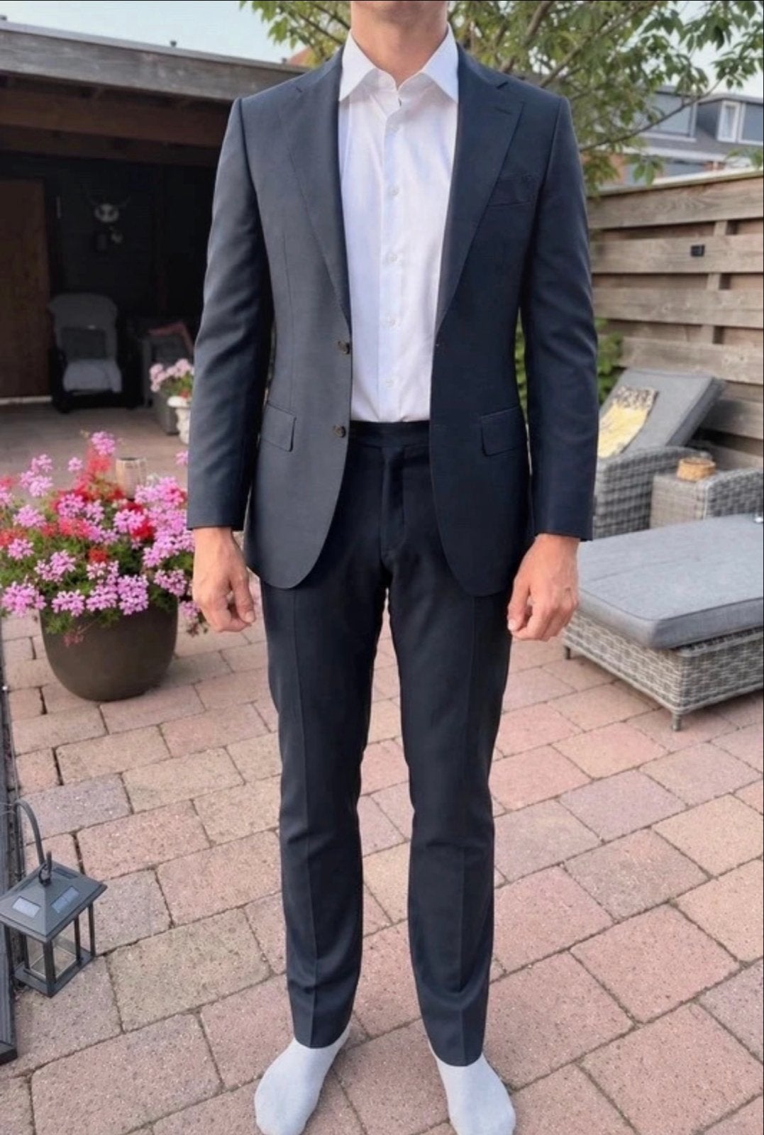 Suitsupply Kostuum Pure Wol Super 110's - Maat 48 (94), Kleding | Heren, Ophalen of Verzenden, Zo goed als nieuw, Maat 48/50 (M)