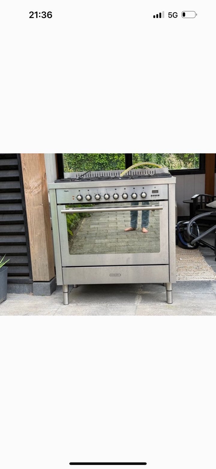 Gasfornuis, Witgoed en Apparatuur, Fornuizen, 60 cm of meer, Ophalen of Verzenden, Zo goed als nieuw, Gas