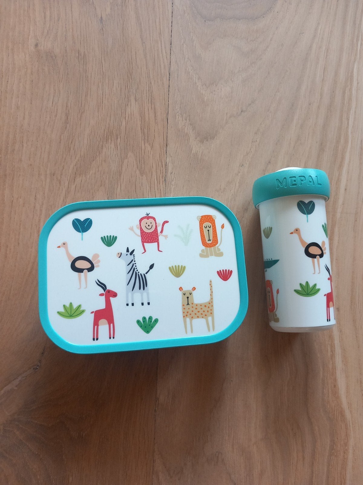 Mepal Campus Animal lunch trommel en beker, NIEUW, Diversen, Schoolbenodigdheden, Nieuw, Ophalen of Verzenden
