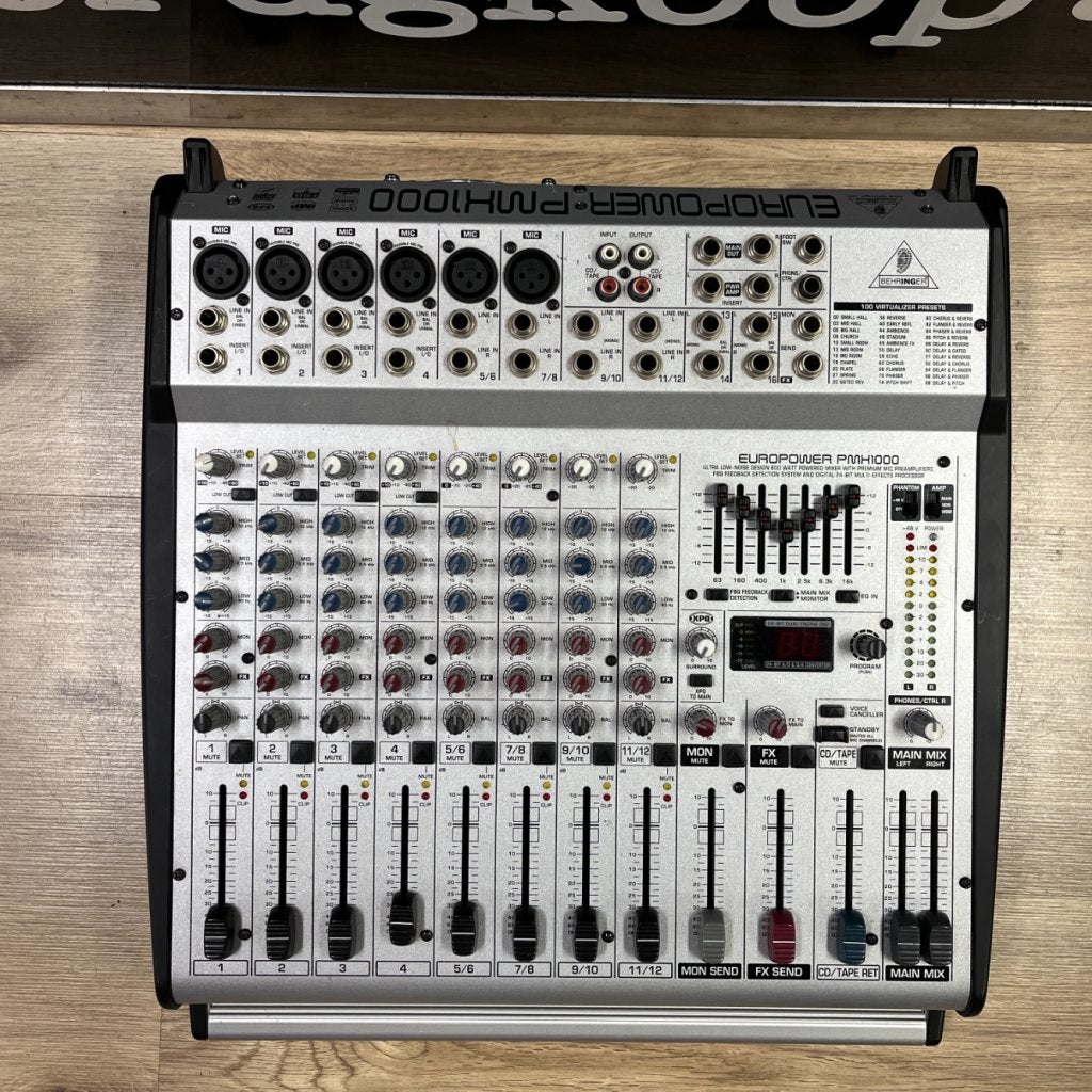 Behringer PMX1000 12 kanaals Mixer | Zeer Nette Staat, Behringer, Zo goed als nieuw, Support@behringer.com, Behringer (Music Tribe)
MusikhausstraÃŸe 1
94060 Pocking
Germany