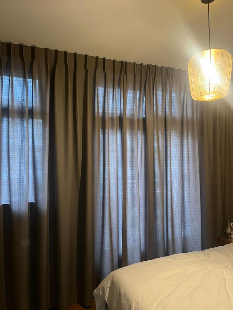Gordijnen, taupe, veneta, Ophalen, 200 cm of meer, Beige, 150 tot 200 cm