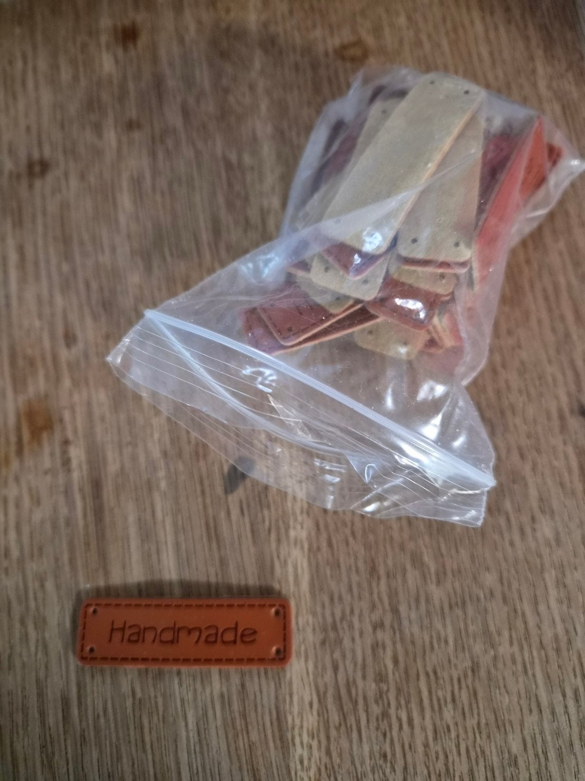 Zakje vol 'Handmade' labels voor handwerkprojecten, Ophalen of Verzenden, Nieuw, Overige typen