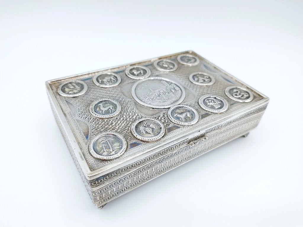 Zilveren dekseldoos, Nir Chen, Israël, ca. 1950