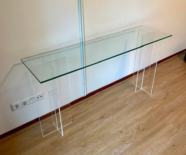 Side table, Ophalen, Gebruikt, 100 tot 150 cm, Glas