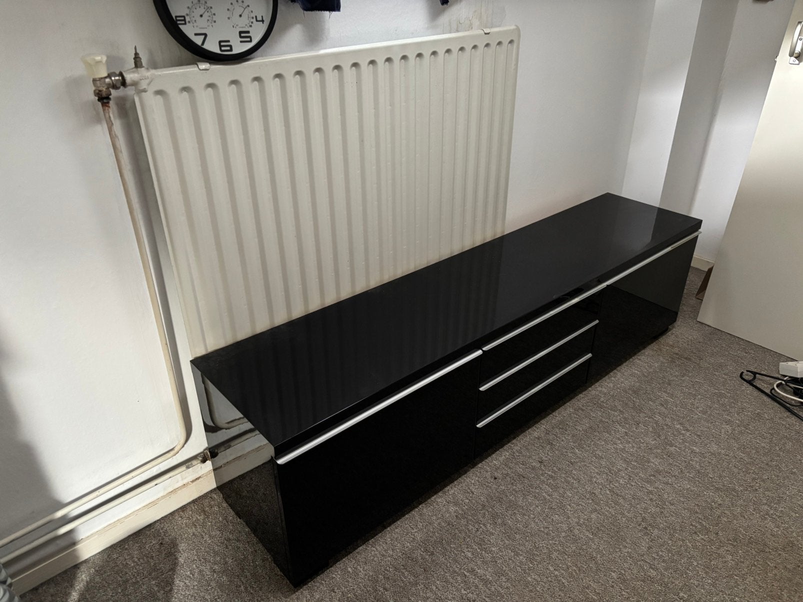 Ikea Besta Burs TV meubel hoogglans 180x40, Ophalen, Gebruikt, 150 tot 200 cm, Minder dan 100 cm