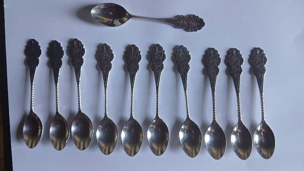 Theelepeltjes DE verzilverd, Ophalen