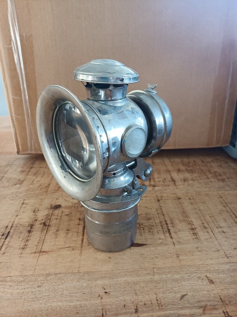 Pretty Royal carbidlamp fietslamp, Antiek en Kunst, Ophalen of Verzenden