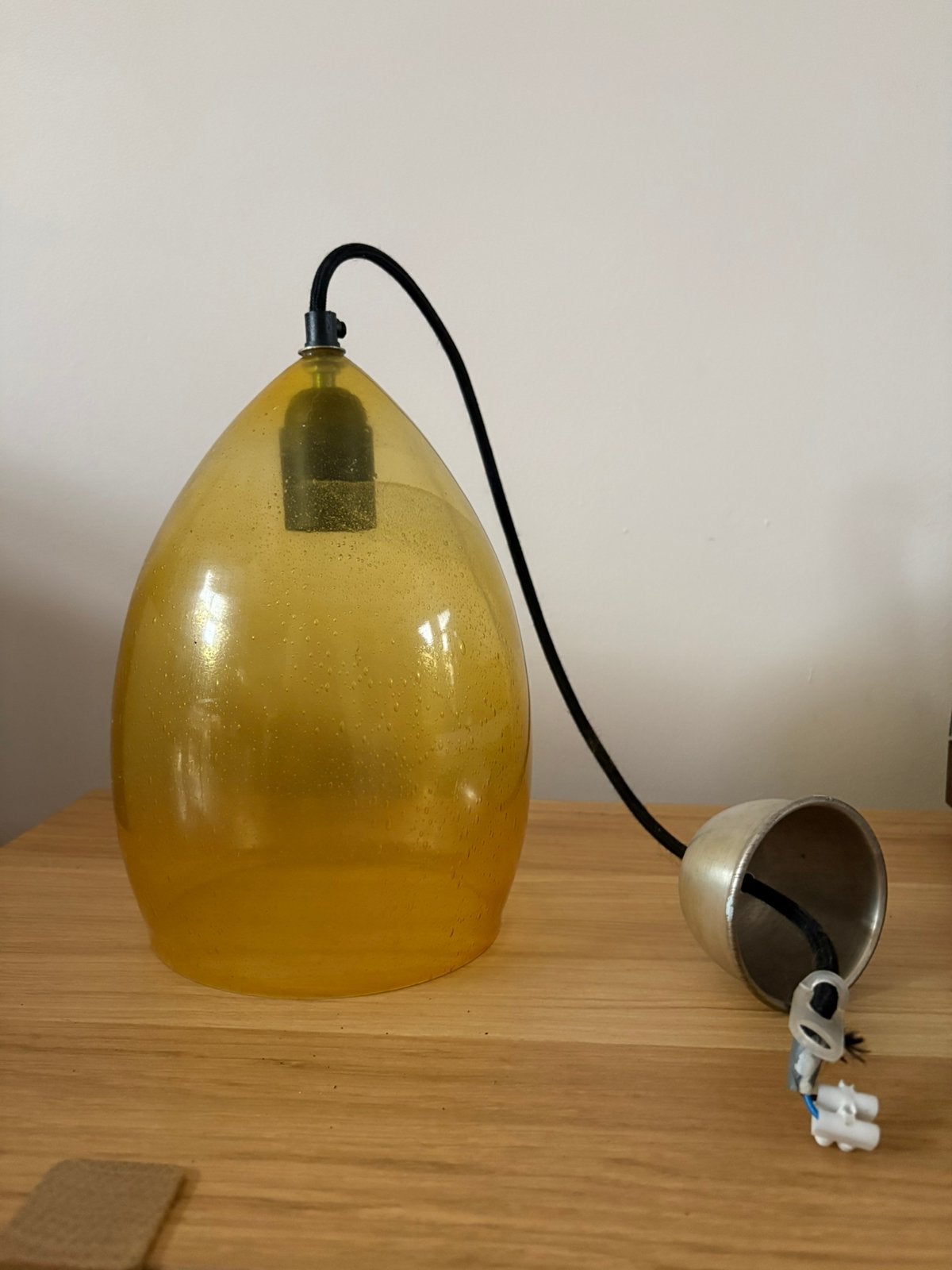 Retro look hanglamp Sissy-Boy, Ophalen, Gebruikt, E27 (groot), Glas
