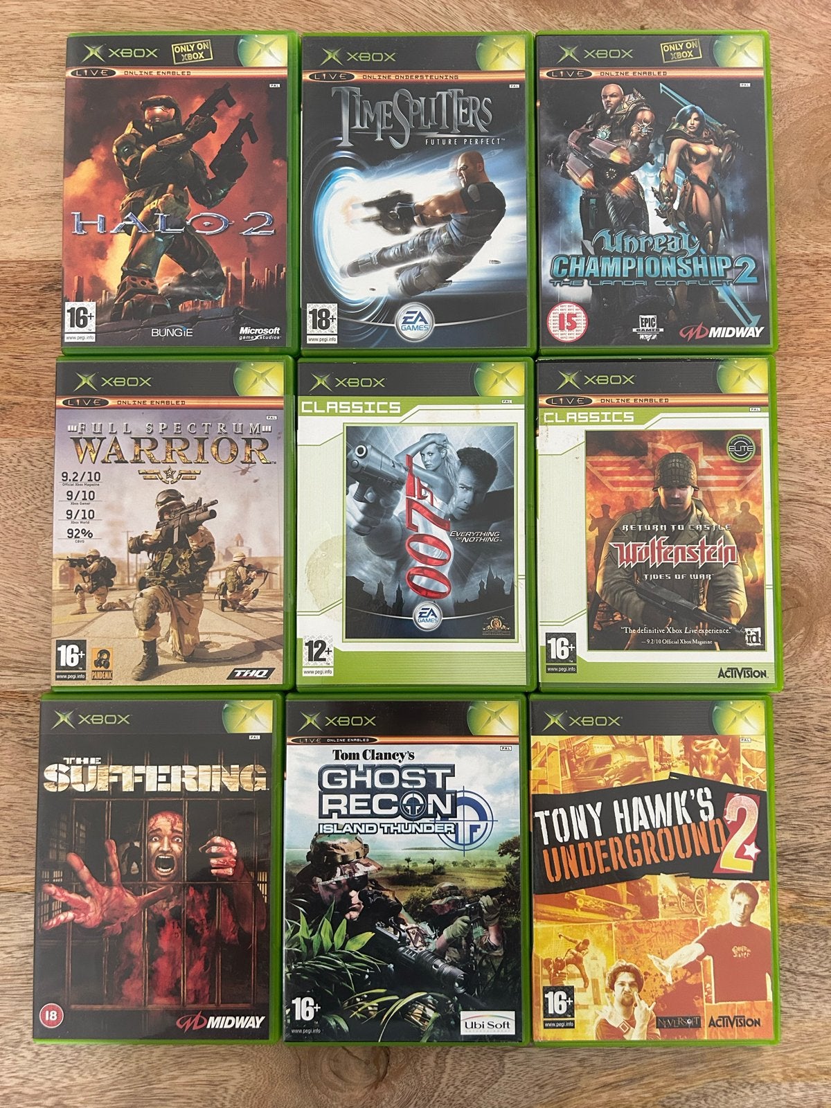 Xbox Games: Halo 2, Timesplitters, 007, The Suffering, etc., Online, Shooter, 2 spelers, Ophalen of Verzenden