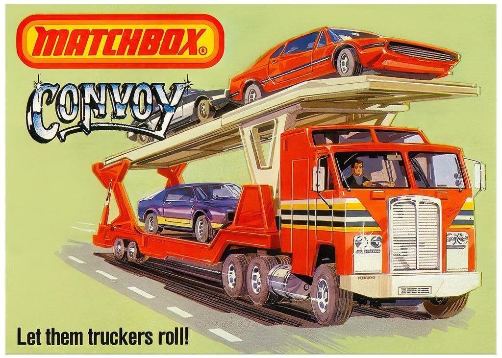 MATCHBOX Convoy Retro Speelgoed Auto Poster, Verzenden, Nieuw, A1 t/m A3, Film en Tv