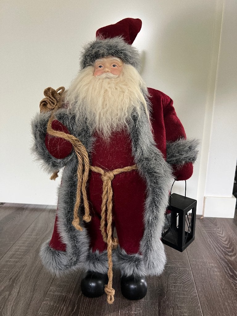 Kerstman staan 65 cm, Ophalen, Vintage, Zo goed als nieuw, Rood