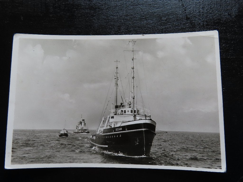 ansichtkaart sleepboot "Oceaan" Smit & co, Ophalen of Verzenden, Gebruikt, Motorboot, Kaart, Foto of Prent