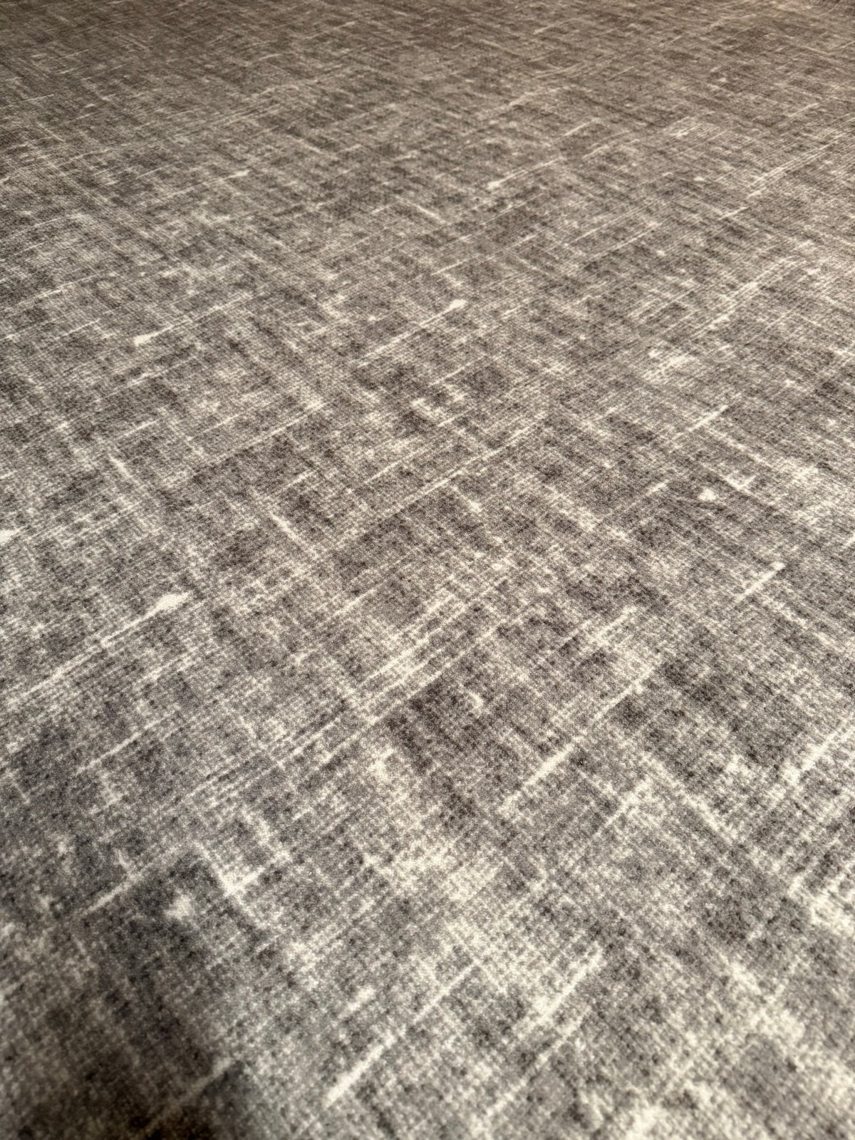Rond grijs vloerkleed - Modern design, Ophalen, Gebruikt, 150 tot 200 cm, Rond
