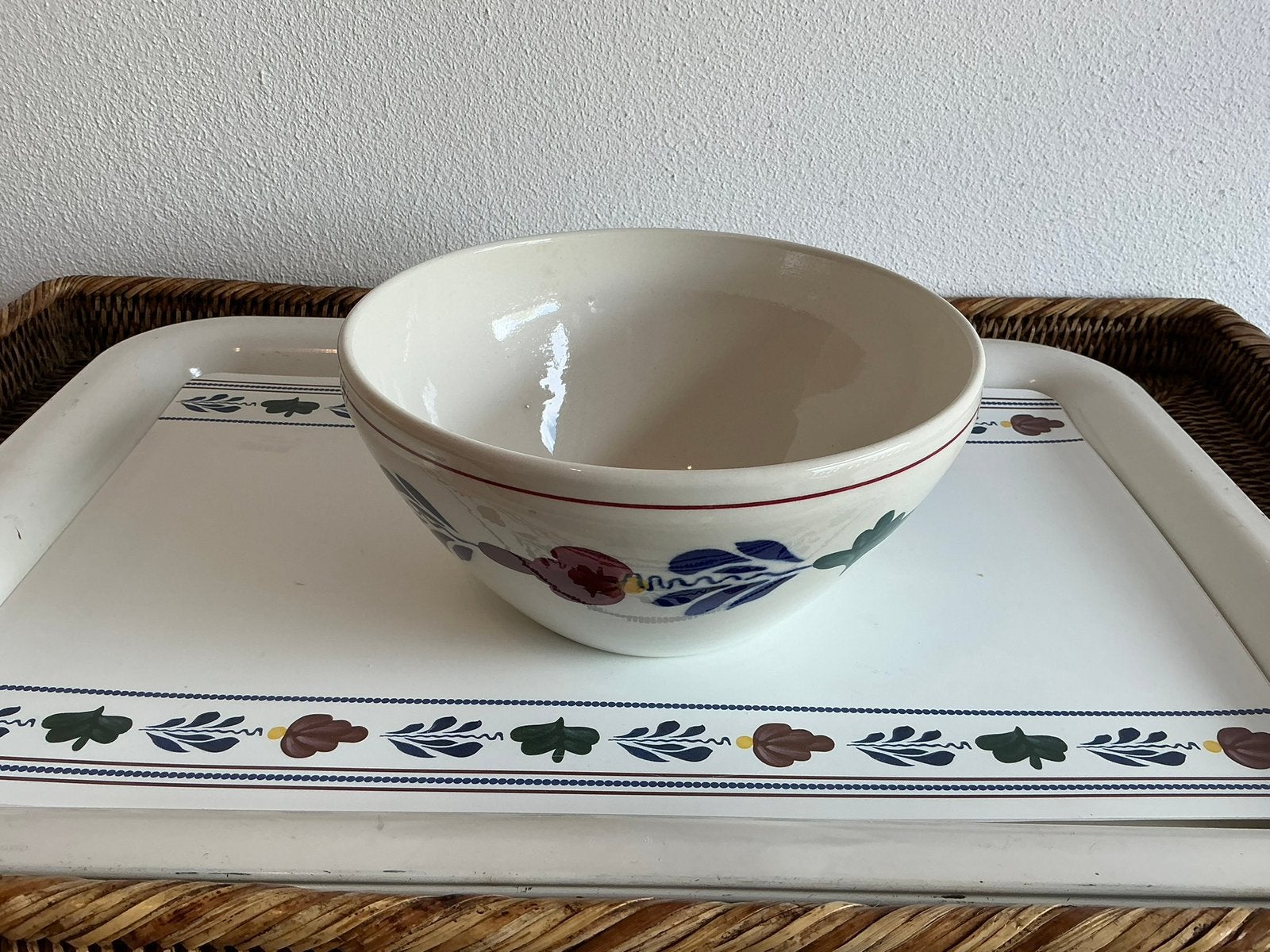 Boerenbont Boch België (Victor schaal nr 6), Ophalen of Verzenden, Zo goed als nieuw, Aardewerk, Schaal of Schalen
