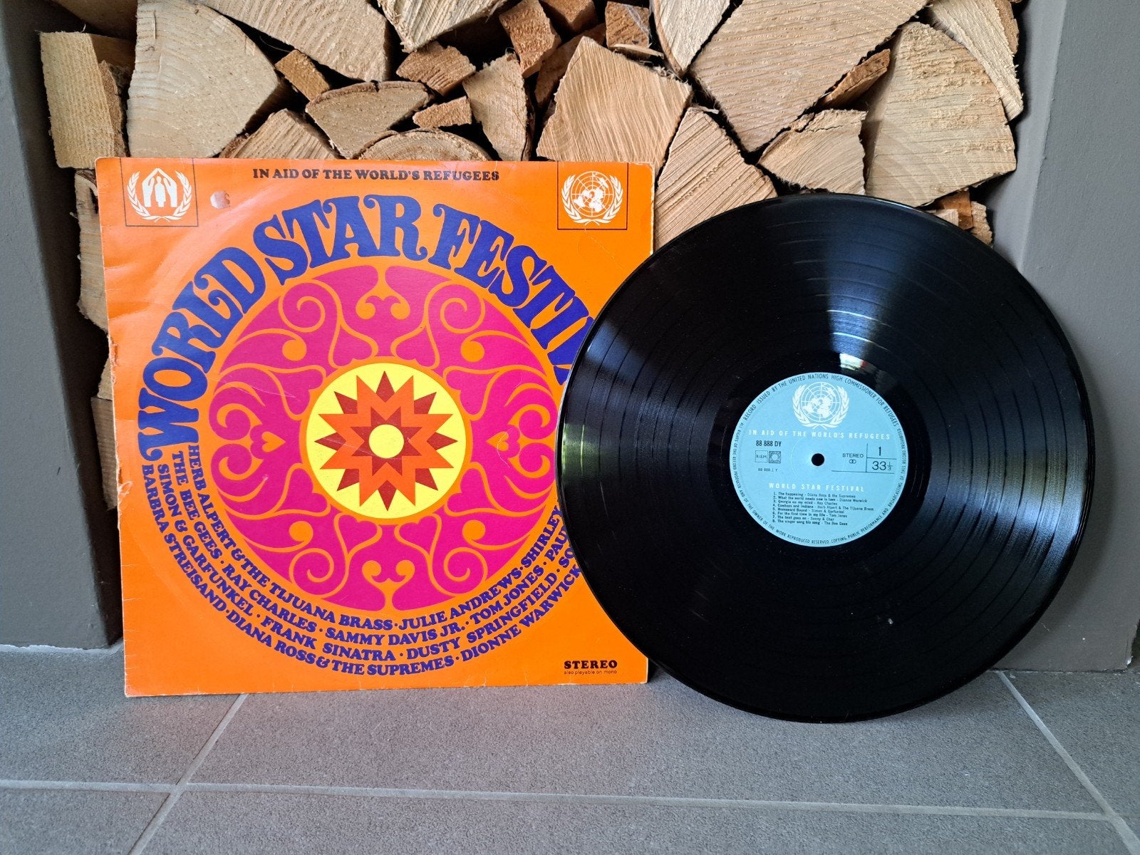 World Star Festival 1969 - Benefiet LP UNHCR, Ophalen of Verzenden, Gebruikt, LP