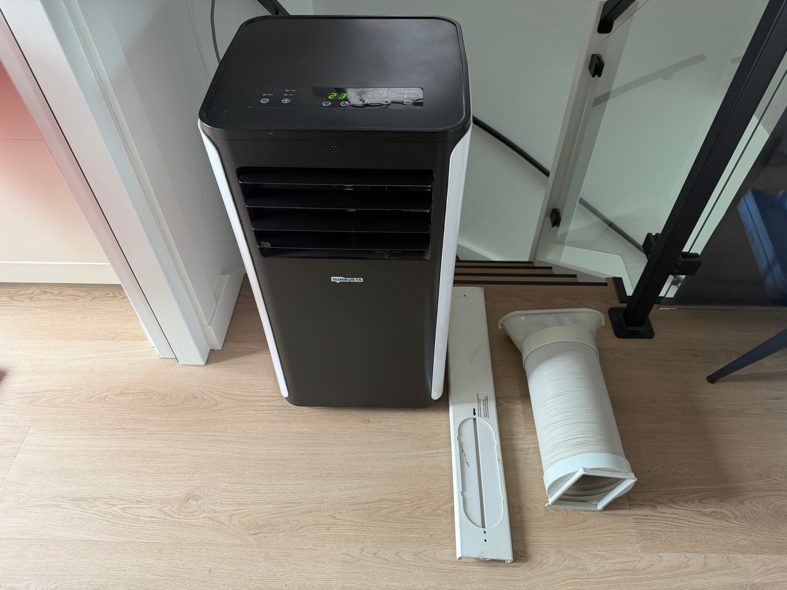 Termozeta Mobiele Airco met slang, Witgoed en Apparatuur, Airco's, Ophalen, Gebruikt, Minder dan 60 m³, 3 snelheden of meer