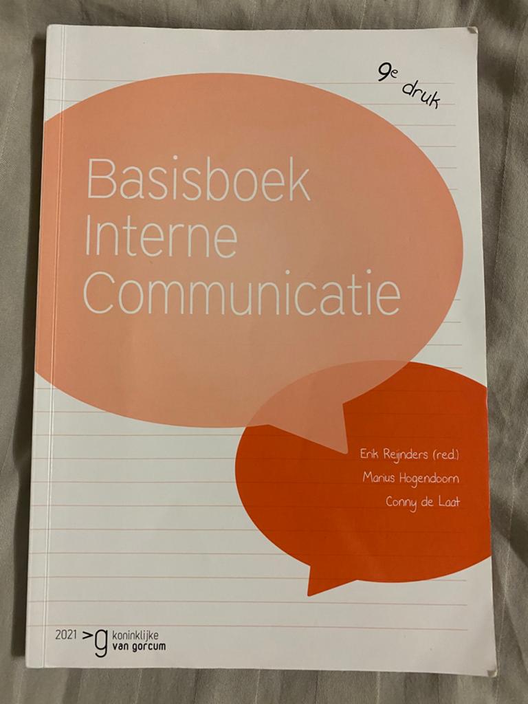 Basisboek interne communicatie 9e druk, Ophalen of Verzenden, Alpha, Zo goed als nieuw, HBO