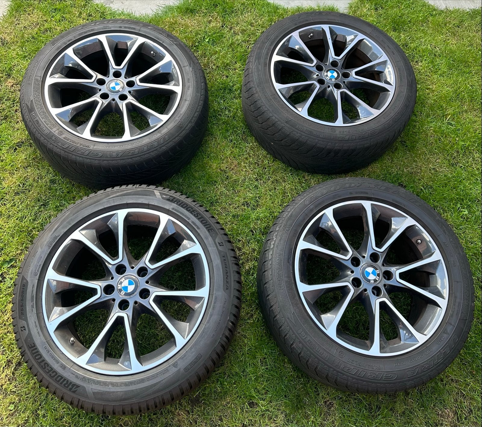 BMW X5, X6 (19 inch velgen) | F15, F16, E70, E71, Gebruikt, 255 mm, Banden en Velgen, Winterbanden