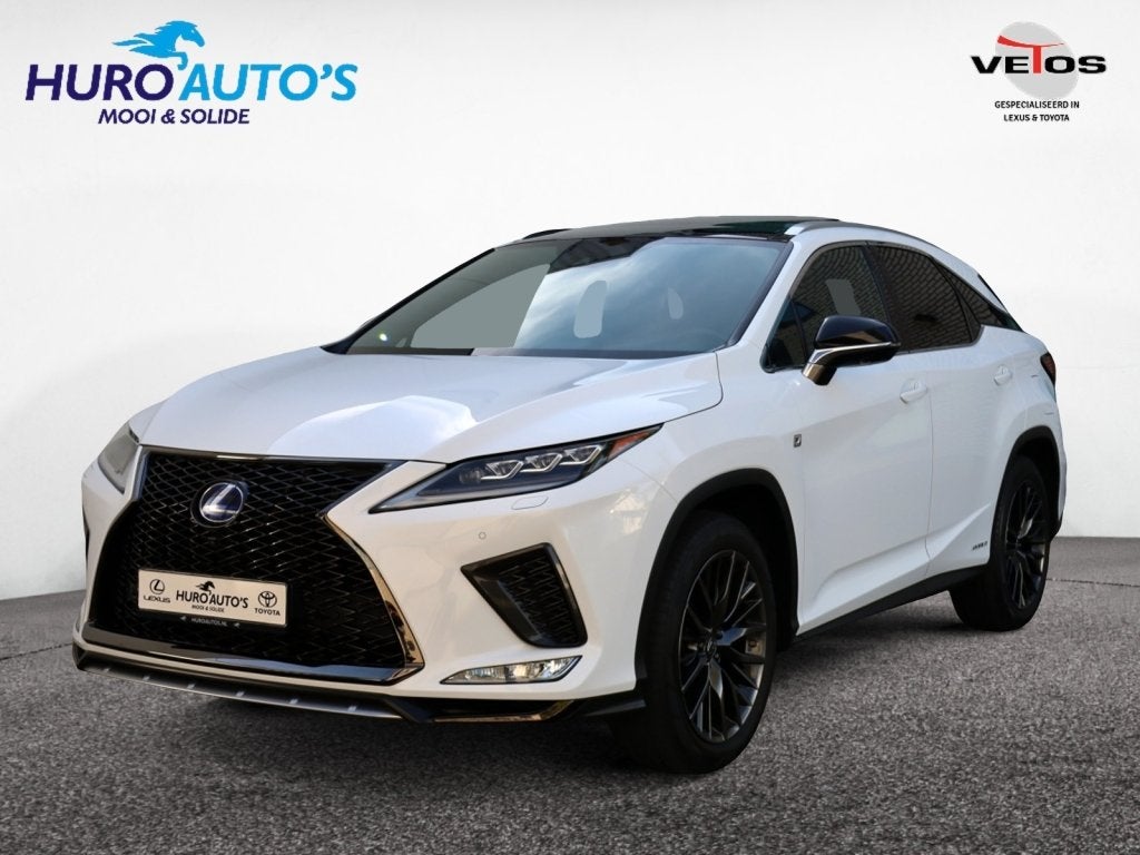 Lexus RX 450h AWD F Sport Premium | Panoramadak | Mark Levin, Auto's, Gebruikt, Zwart, Wit, Leder