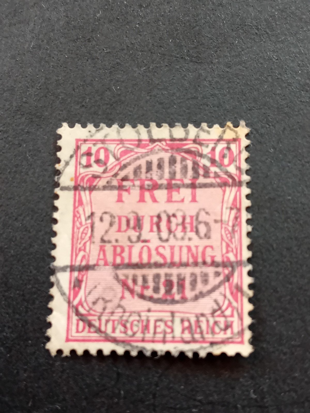 Duitse Rijk postzegel 1923, 2 miljard Mark, gestempeld, Postzegels en Munten, Ophalen of Verzenden, Duitse Keizerrijk