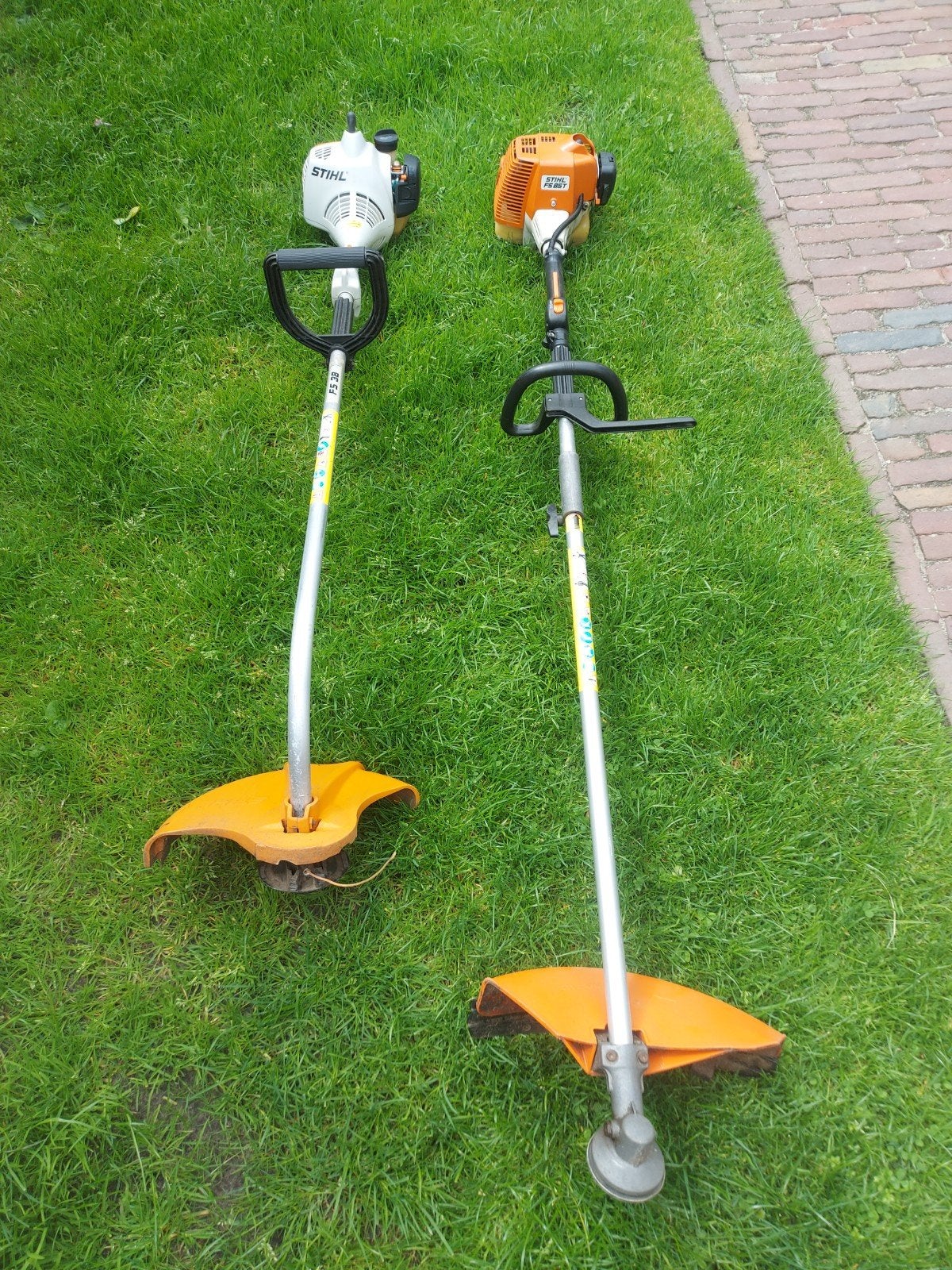 2 bosmaaiers, Tuin en Terras, Bosmaaiers, Ophalen, Gebruikt, Benzine